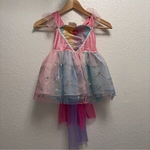 Unicorn costume dress up dress Girls size 3-4 pink tulle and sparkle dress